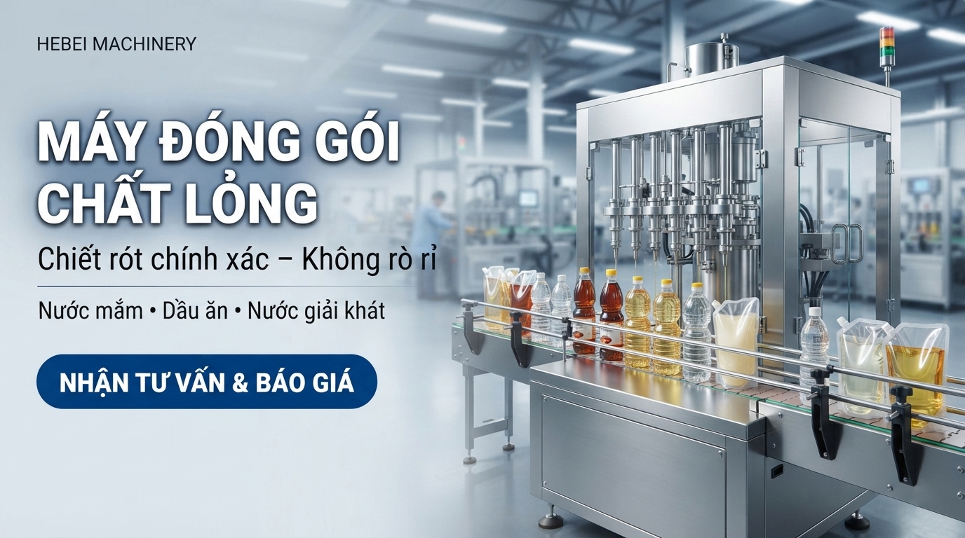 M&aacute;y đ&oacute;ng g&oacute;i chất lỏng: Chiết r&oacute;t ch&iacute;nh x&aacute;c cho nước mắm, dầu ăn, nước giải kh&aacute;t