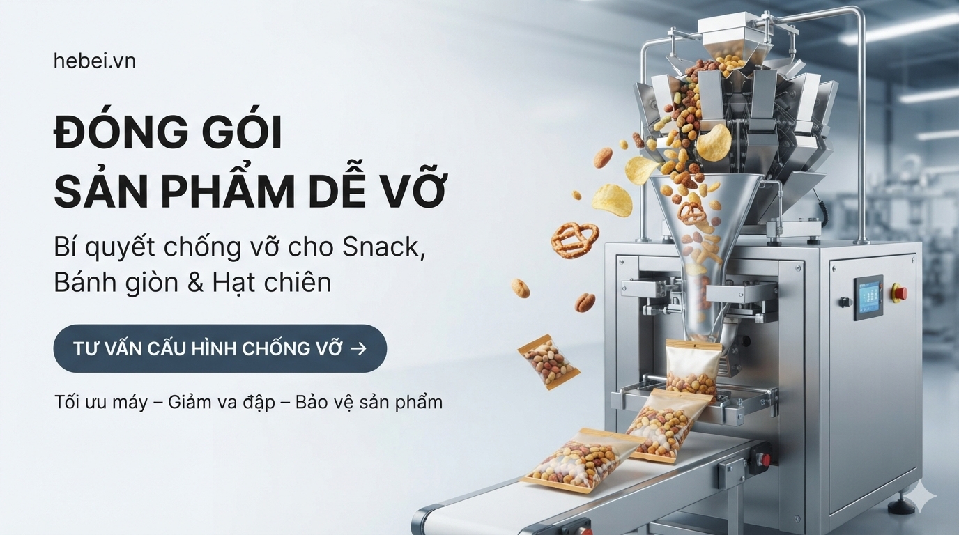 Đ&oacute;ng g&oacute;i sản phẩm dễ vỡ: B&iacute; quyết chống vỡ cho snack, b&aacute;nh gi&ograve;n v&agrave; hạt chi&ecirc;n