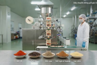 Máy đóng gói gia vị: Bột ớt, tiêu, bột ngũ vị hương và hạt nêm