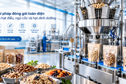 M&aacute;y đ&oacute;ng g&oacute;i hạt điều, ngũ cốc v&agrave; hạt dinh dưỡng: Đ&oacute;ng g&oacute;i cao cấp, giữ trọn độ gi&ograve;n