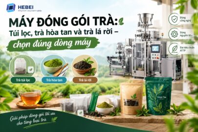 Máy đóng gói trà: Túi lọc, trà hòa tan và trà lá rời – chọn đúng dòng máy
